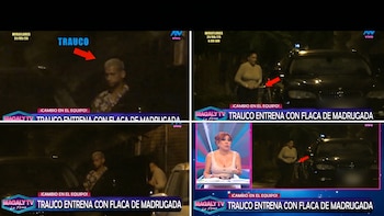 Las imágenes del ampay de Miguel Trauco: futbolista es captado con una joven dentro de camioneta en plena madrugada