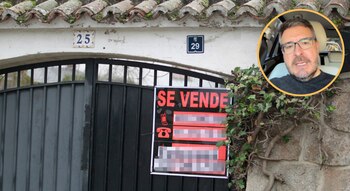 Casa con cartel de "Se
