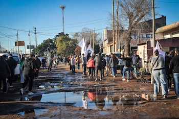 Calles de barro en el