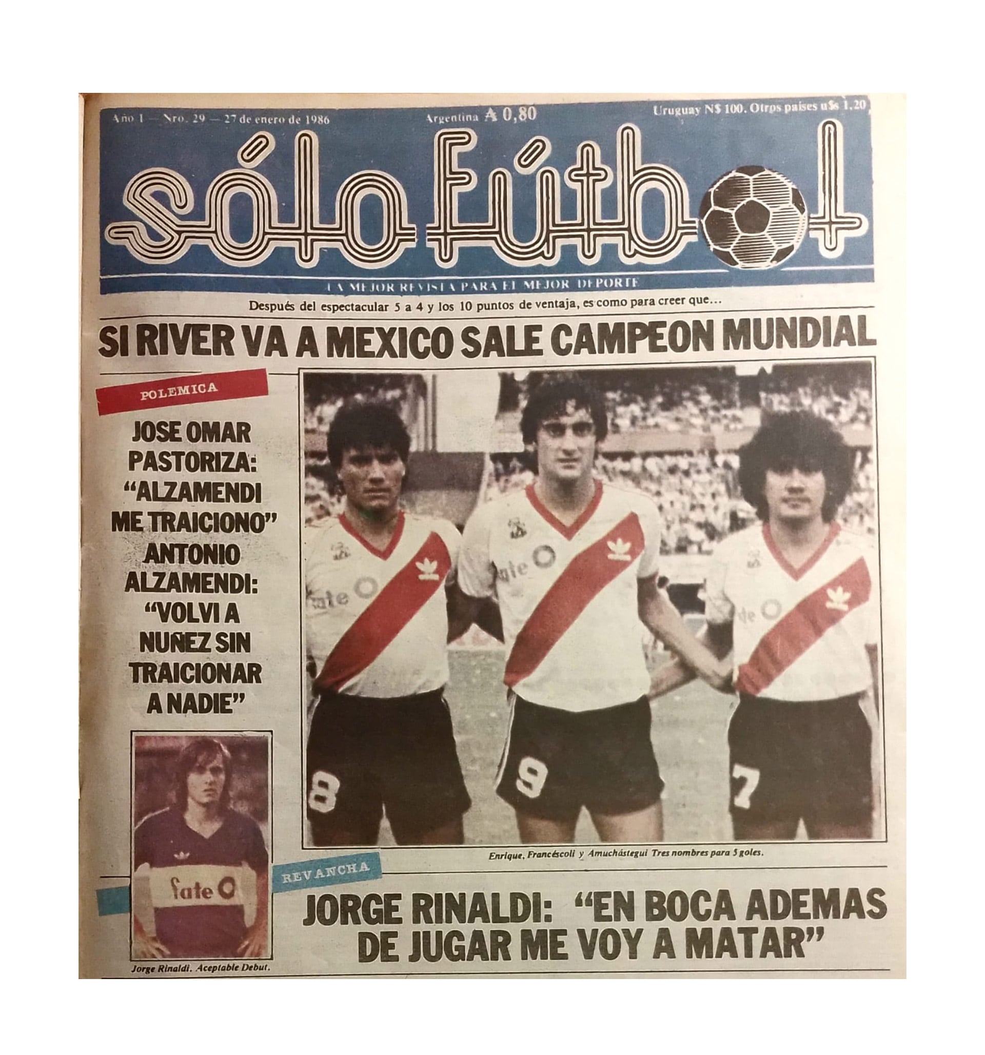 La portada de Solo Fútbol con un título a su estilo