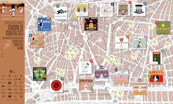 Mapa de las mejores coctelerías