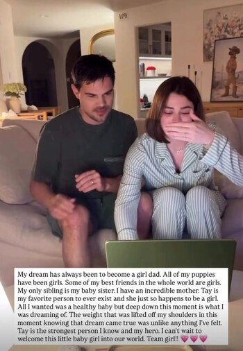 Taylor Lautner aseguró que su sueño siempre fue tener una niña. (Instagram)