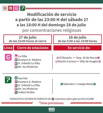 Foto: X/@MetrobusCDMX