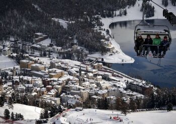 The luxury ski resort of