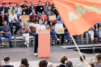 17/10/2026 El ministro de Consumo y Agenda 2030, Pablo Bustinduy, durante el acto de presentación de su candidatura a las elecciones generales del 29N, en el Auditorio del Parque Lineal del Manzanares, a 17 de octubre de 2026, en Madrid (España).
POLITICA
Carlos Luján - Europa Press