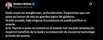 Gustavo Bolívar - crédito @GustavoBolivar/X