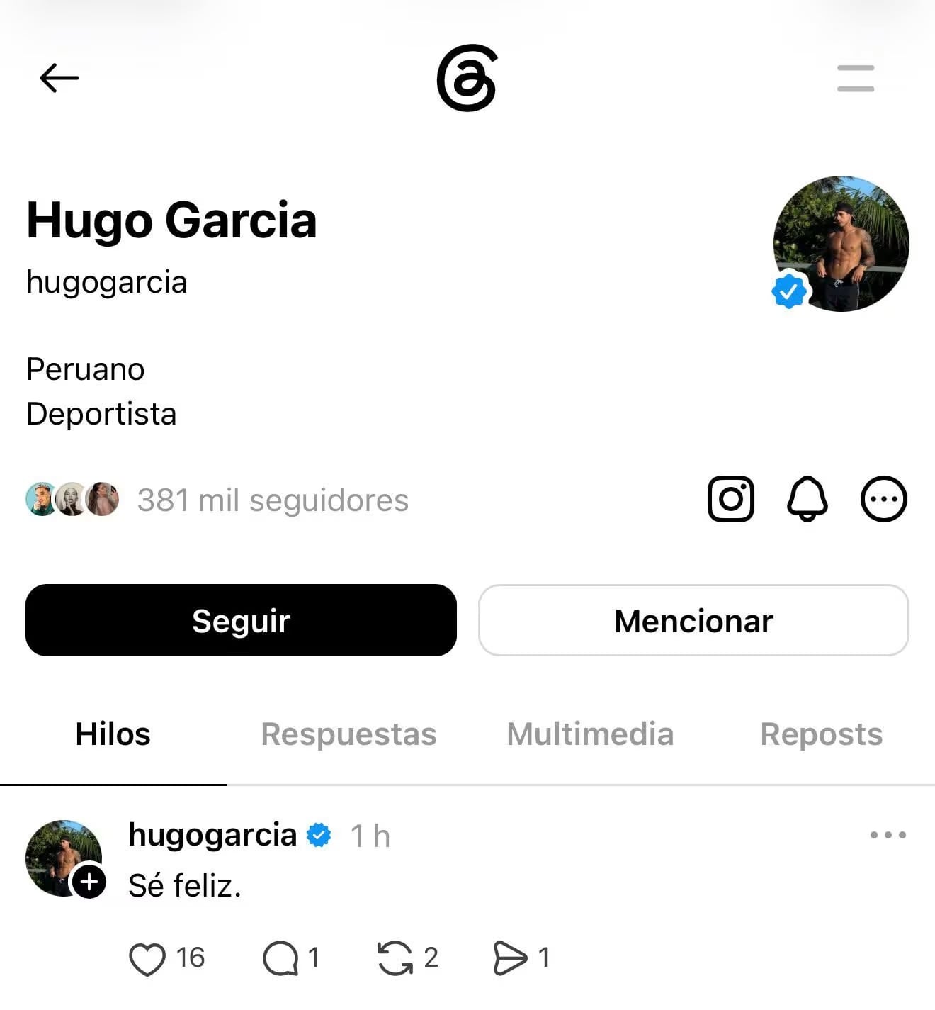 Hugo García publicó dos mensajes en redes sociales que coincidieron con la boda civil de Mafer Neyra y Ernesto Cabieses.
