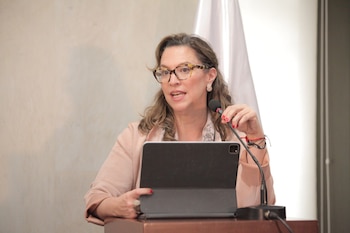 La magistrada Natalia Ángel Cabo