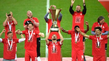 Los jugadores del Salzburgo tuvieron