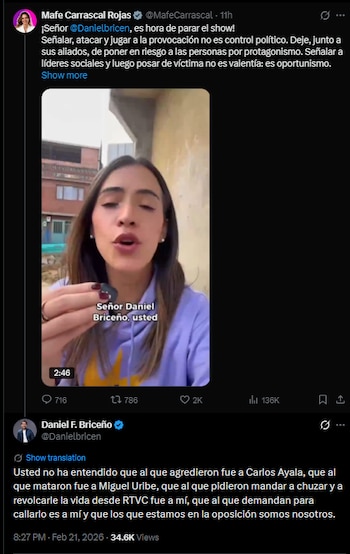 Mafe Carrascal rechazó los señalamientos