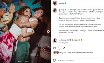 Greeicy agradeció a Shakira por invitarla a su fiesta - crédito @greeicy/Instagram