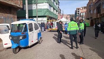 El mototaxi donde fue hallado