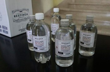 El alcohol que fue donado