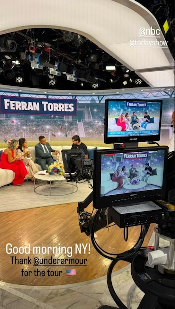 Ferran Torres en el programa 'Today'.