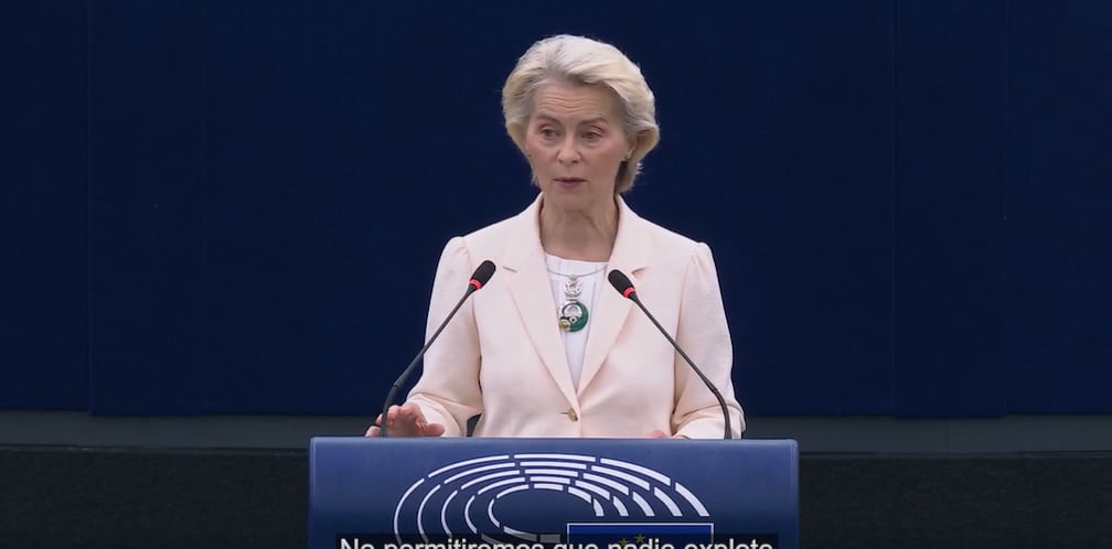 Ursula von der Leyen ha denunciado este miércoles que “actores estatales y no estatales” instrumentalizan la migración para presionar “deliberadamente” las fronteras de la Unión Europea (Europa Press)