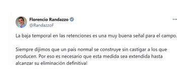 Randazzo se sumó a los