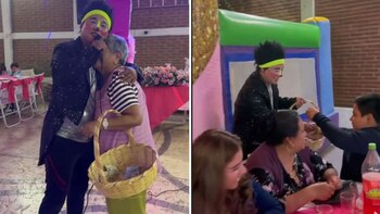 Payaso se vuelve viral al