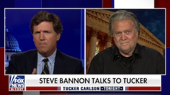 Tucker Carlson durante una entrevista