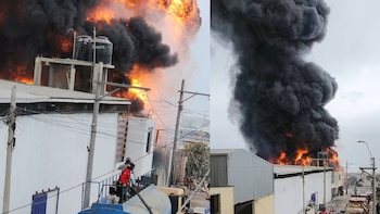 Villa El Salvador: incendio en depósito con líquidos inflamables desata evacuaciones y despliegue de emergencia