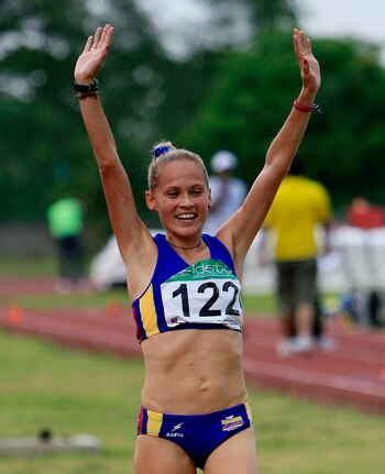 La atleta colombiana Carolina Tabares. EFE/Ricardo Maldonado Rozo/Archivo