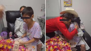 La pequeña al final si