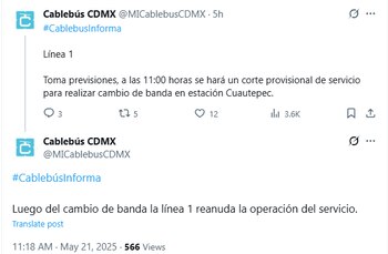 El cambio de banda fue