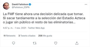 Faitelson arremetió contra la FMF