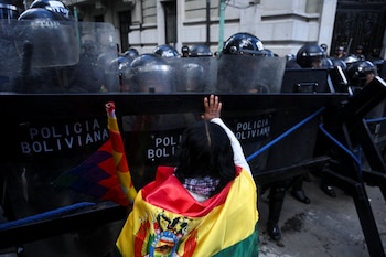 Los seguidores de Evo Morales