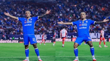 Gabriel Fernández imita festejo de Jude Bellingham en la remontada de Cruz Azul sobre San Luis