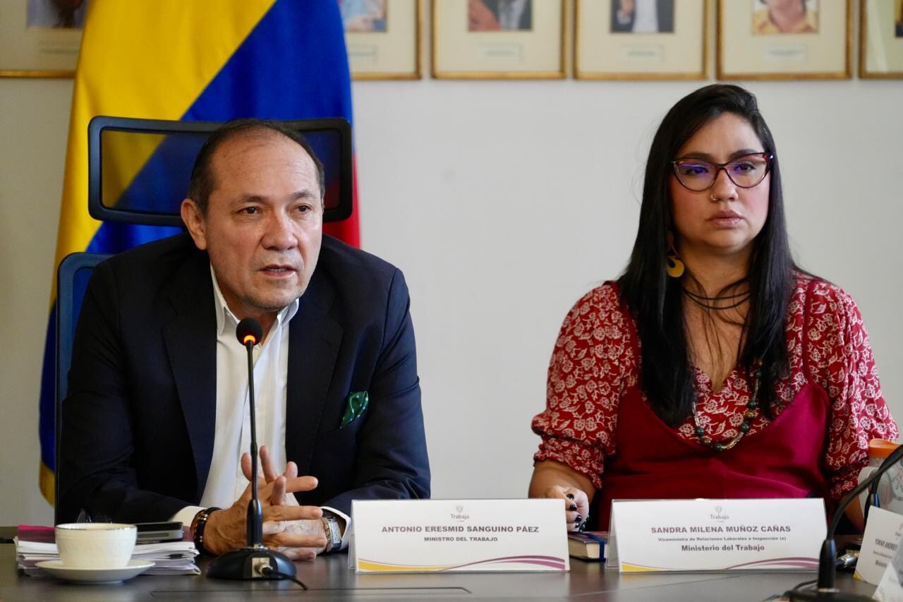 Antonio Sanguino, ministro del Trabajo, lideró la instalación de la Comisión de Concertación de Políticas Salariales y Laborales - crédito Ministerio del Trabajo