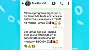 Martha Valcárcel aclara que fue