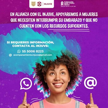 El Instituto Nacional de la Juventud (INJUVE) habilitó una línea telefónica y un correo electrónico para brindar ayuda a mujeres que deciden interrumpir su embarazo. (Foto: INJUVE)