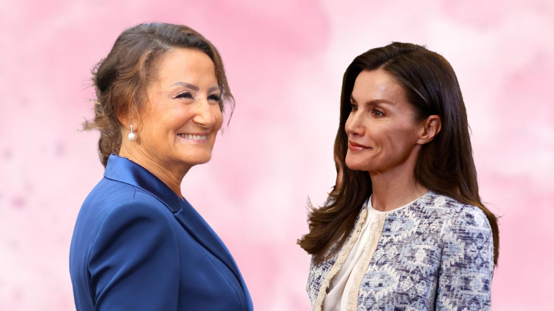 La reina Letizia y su madre, Paloma Rocasolano, en un fotomontaje. (Europa Press)