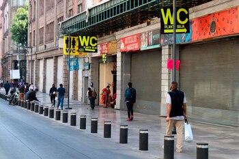 Comercios cerrados debido al semáforo