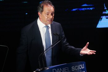 El político peronista Daniel Scioli,