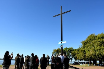 Uno de los homenajes a los caídos en Malvinas en la ciudad de Monte Caseros