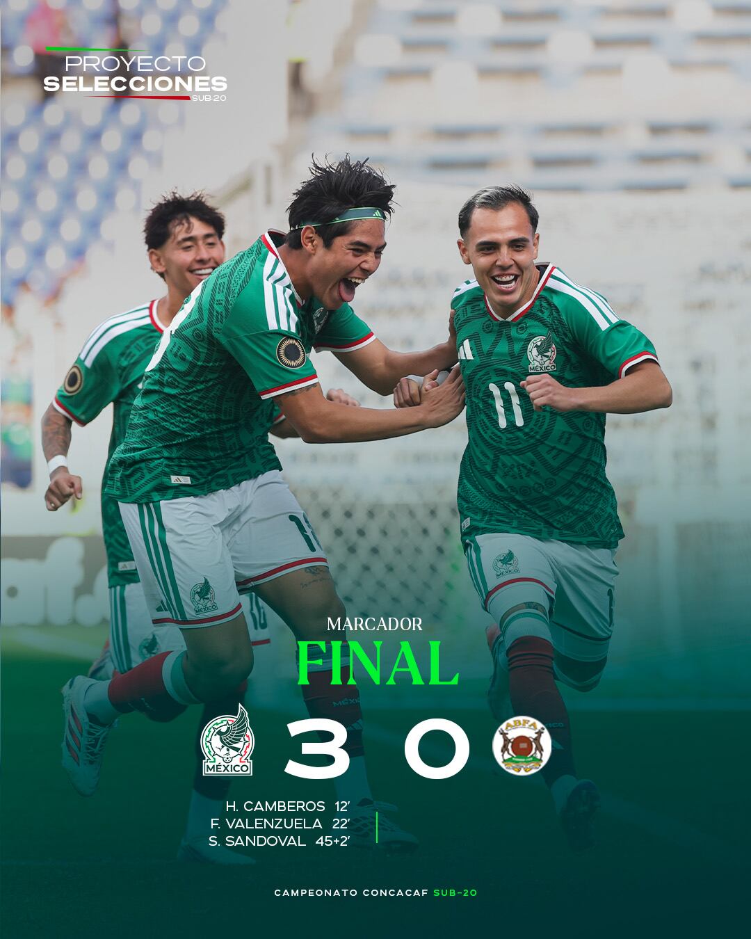México derrotó a Antigua y Barbuda en su debut en el Premundial Sub-20 de la Concacaf. (X/ @miseleccionsubs)