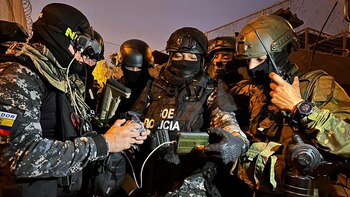 Policías que participaron del operativo