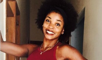 Caterine Ibargüen sin trenzas y