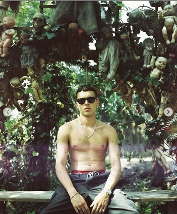 El actor aprovechó para tomarse