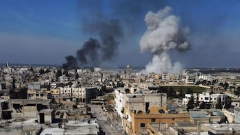 Bombardeos en el norte de Siria. /AFP