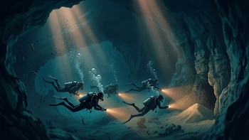 Por qué los buzos italianos que murieron en Maldivas no pudieron salir de la cueva submarina