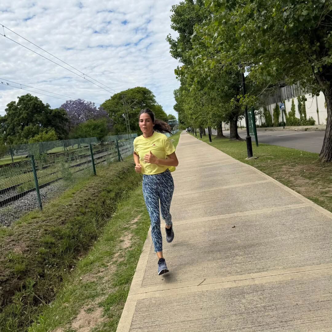 Juana compartió su entrenamiento por las redes