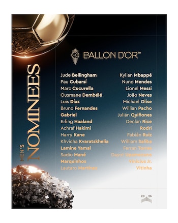 Nominados balon de oro 2026