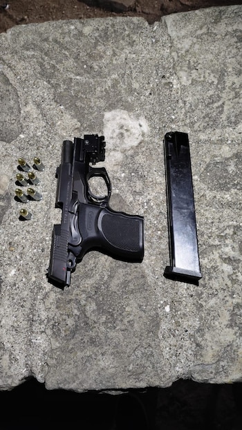 Una de las armas secuestradas