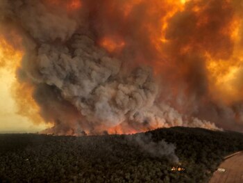 Incendios forestales en Bairnsdale, Victoria,