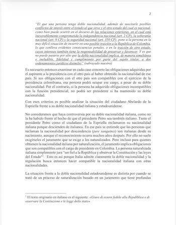 Abelardo de la Espriella cuenta con la ciudadania estadounidense e italiana - crédito suministrado