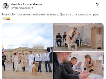 Así participó Verónica Alcocer de las elecciones presidenciales de segunda vuelta - crédito @Veronicalcocerg/X