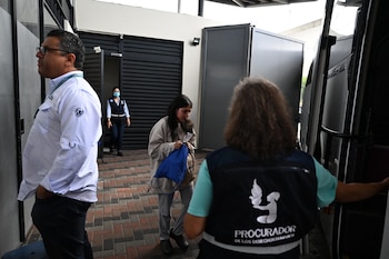 Llegada de migrantes a Guatemala deportados desde Estados Unidos