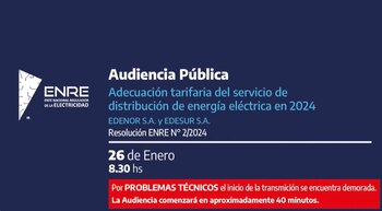 La audiencia pública de distribuidoras